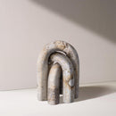  Meridian Arco Beige Marble 3 pc Decorative Object IMAGE 2