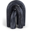  Meridian Arco Black Marble 3 pc Decorative Object IMAGE 1
