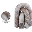  Meridian Arco Brown Marble 3 pc Decorative Object IMAGE 6