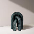  Meridian Arco Green Marble 3 pc Decorative Object IMAGE 2