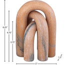  Meridian Arco Pink Marble 3 pc Decorative Object IMAGE 5