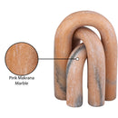  Meridian Arco Pink Marble 3 pc Decorative Object IMAGE 6