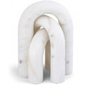  Meridian Arco White Marble 3 pc Decorative Object IMAGE 1