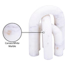  Meridian Arco White Marble 3 pc Decorative Object IMAGE 6