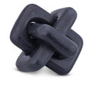  Meridian Bond Black Marble Decorative Knot IMAGE 1