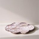 Meridian Rimini Beige Clover Shaped Marble Tray IMAGE 2