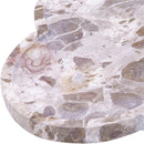  Meridian Rimini Beige Clover Shaped Marble Tray IMAGE 4