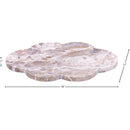  Meridian Rimini Beige Clover Shaped Marble Tray IMAGE 5