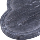  Meridian Rimini Black Clover Shaped Marble Tray IMAGE 4