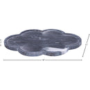 Meridian Rimini Black Clover Shaped Marble Tray IMAGE 5