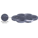  Meridian Rimini Black Clover Shaped Marble Tray IMAGE 6