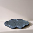  Meridian Rimini Green Clover Shaped Marble Tray IMAGE 2