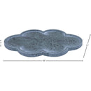  Meridian Rimini Green Clover Shaped Marble Tray IMAGE 5