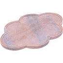  Meridian Rimini Pink Clover Shaped Marble Tray IMAGE 3