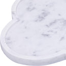  Meridian Rimini White Clover Shaped Marble Tray IMAGE 4