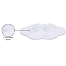  Meridian Rimini White Clover Shaped Marble Tray IMAGE 6
