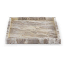  Meridian Barletta Beige Square Marble Tray IMAGE 1