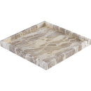  Meridian Barletta Beige Square Marble Tray IMAGE 3