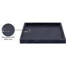  Meridian Barletta Black Square Marble Tray IMAGE 6