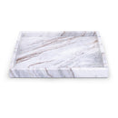  Meridian Barletta Brown Square Marble Tray IMAGE 1