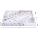  Meridian Barletta Brown Square Marble Tray IMAGE 5