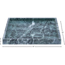  Meridian Barletta Green Square Marble Tray IMAGE 5