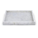  Meridian Barletta White Square Marble Tray IMAGE 1