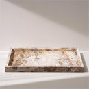  Meridian Barletta Beige Rectangular Marble Tray IMAGE 2