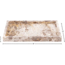  Meridian Barletta Beige Rectangular Marble Tray IMAGE 5