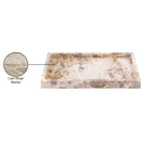  Meridian Barletta Beige Rectangular Marble Tray IMAGE 6