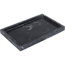  Meridian Barletta Black Rectangular Marble Tray IMAGE 3