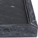  Meridian Barletta Black Rectangular Marble Tray IMAGE 4