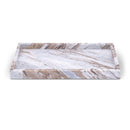  Meridian Barletta Brown Rectangular Marble Tray IMAGE 1