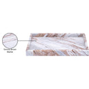 Meridian Barletta Brown Rectangular Marble Tray IMAGE 6