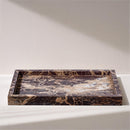  Meridian Barletta Cherry Rectangular Marble Tray IMAGE 2