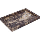  Meridian Barletta Cherry Rectangular Marble Tray IMAGE 3