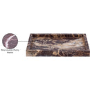  Meridian Barletta Cherry Rectangular Marble Tray IMAGE 6