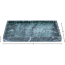  Meridian Barletta Green Rectangular Marble Tray IMAGE 5