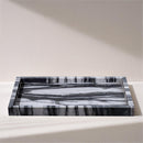  Meridian Barletta Panda Rectangular Marble Tray IMAGE 2