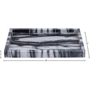  Meridian Barletta Panda Rectangular Marble Tray IMAGE 5