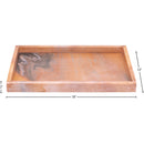  Meridian Barletta Pink Rectangular Marble Tray IMAGE 5