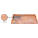  Meridian Barletta Pink Rectangular Marble Tray IMAGE 6