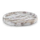  Meridian Barletta Beige Round Marble Tray IMAGE 1