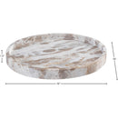  Meridian Barletta Beige Round Marble Tray IMAGE 5