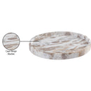  Meridian Barletta Beige Round Marble Tray IMAGE 6