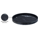  Meridian Barletta Black Round Marble Tray IMAGE 6