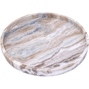  Meridian Barletta Brown Round Marble Tray IMAGE 3
