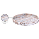  Meridian Barletta Brown Round Marble Tray IMAGE 6