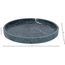  Meridian Barletta Green Round Marble Tray IMAGE 5