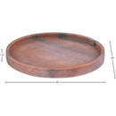  Meridian Barletta Pink Round Marble Tray IMAGE 5